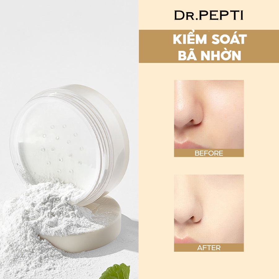 Phấn Phủ Kiềm Dầu Dr.Pepti Centella Sebum Control Powder 10g