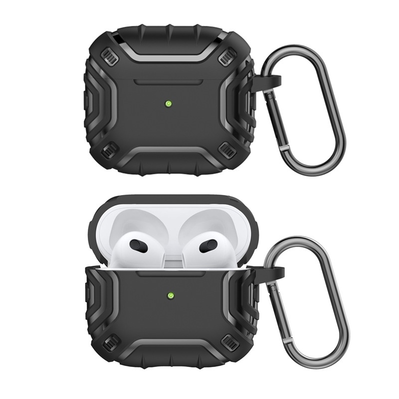 Vỏ Bảo Vệ Hộp Sạc Tai Nghe Không Dây Từ Tính Chống Sốc Tương Thích Với AirPods 3 MagSafe