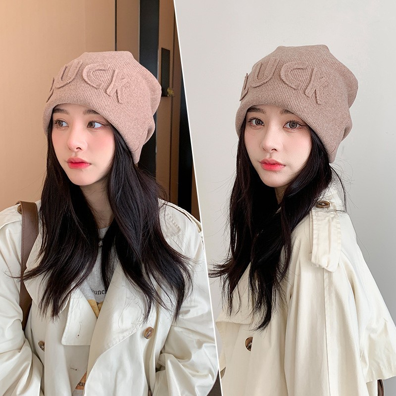Nón Len Nam Nữ LUCK Thời Trang Mũ Len Korea Phong Cách