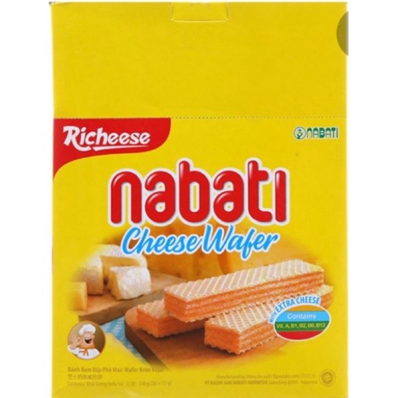 Bánh Xốp Nabati Vị Phomai - 20 cái x 17gr