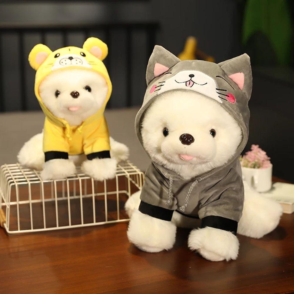 REBUY1 Đồ chơi nhồi bông Hình Chú Chó Pomeranian Dễ Thương Trang Trí Nhà Cửa