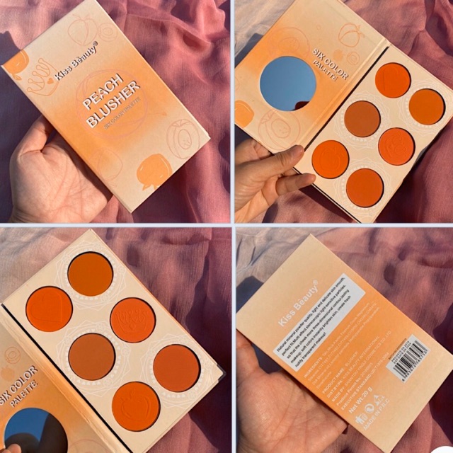 Bảng Má Hồng 6 Ô Kiss Beauty