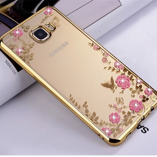 Ốp lưng Samsung Galaxy J7 Prime hoa hồng đính đá