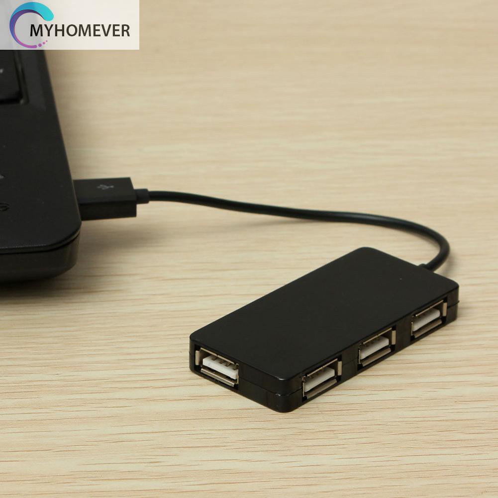 myhomever 4 Ports High Speed USB 2.0 Hub Multi Splitter Expansion for PC Laptop