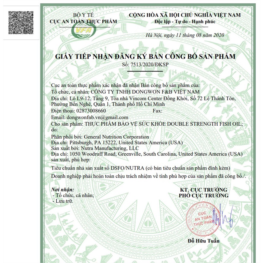 Dầu cá Bioglan Fish Oil 2000mg - 200 viên - Mẫu Mới