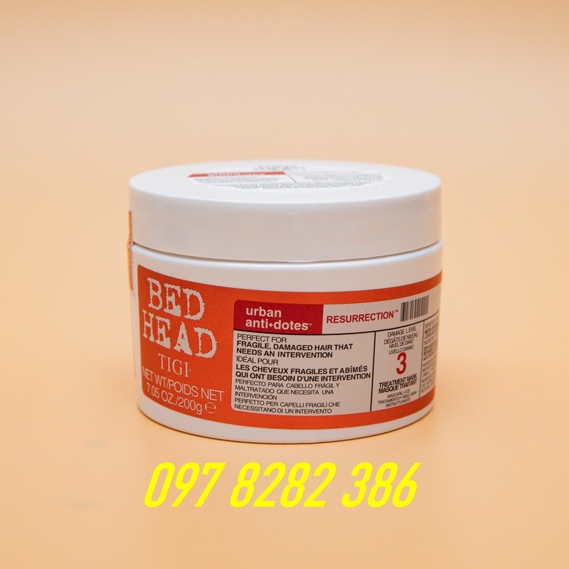KEM Ủ TÓC PHỤC HỒI HƯ TỔN CẤP ĐỘ 3 TIGI 200GR