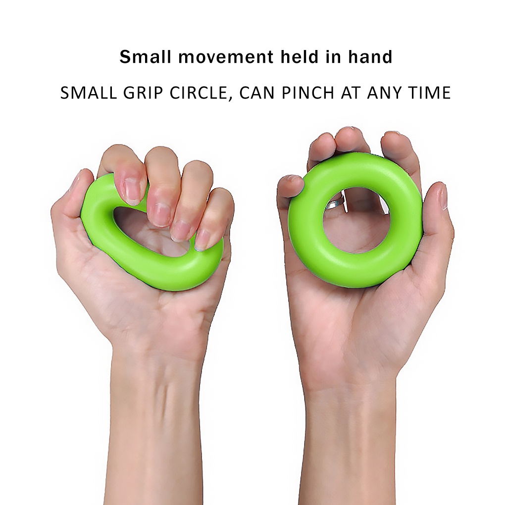 [Global] Exercise Pull Ring Hand Strength Training Gripper Silicone Hand Fitness Workout Resistance O Ring