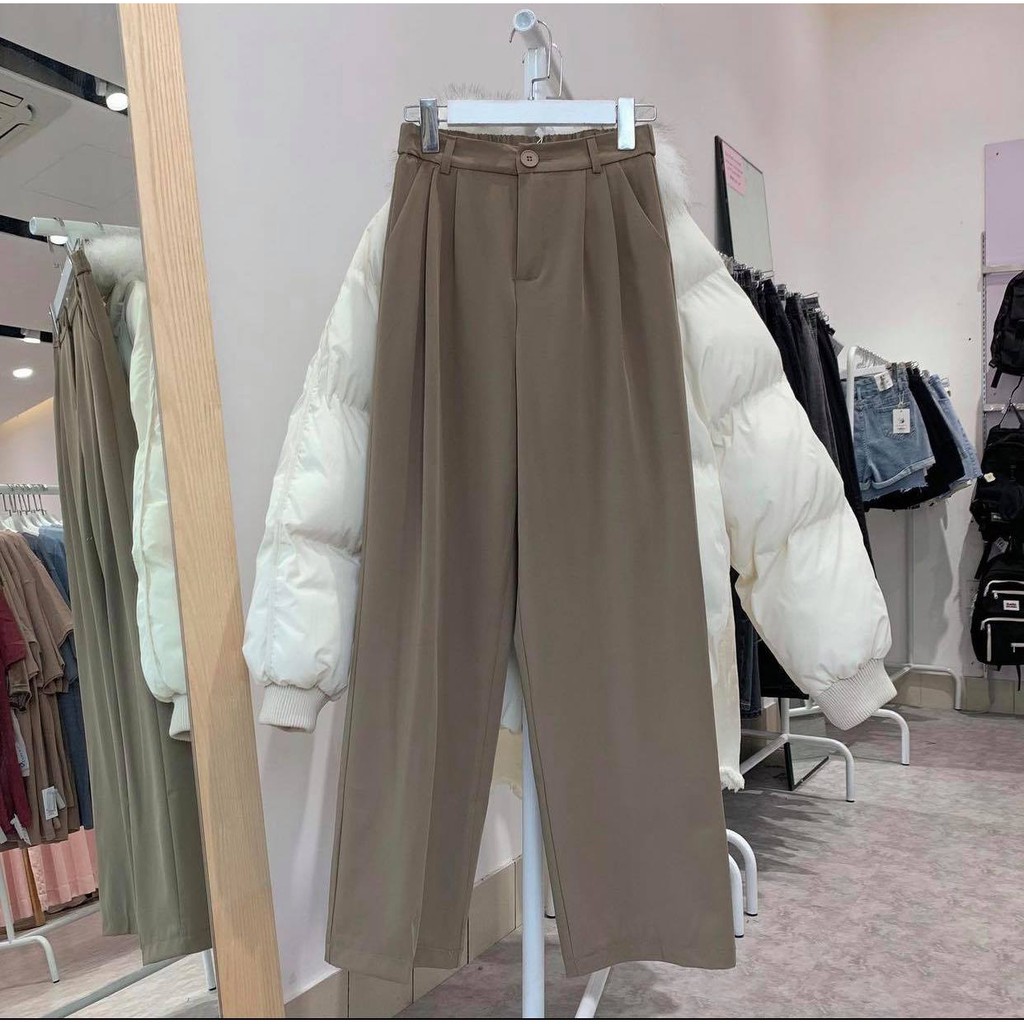 QUẦN CULOTTES SIÊU XINH, quần ống rộng vải đũi dày dặn mặc cực tôn dáng. Quần ống rộng nữ ulzzang | BigBuy360 - bigbuy360.vn