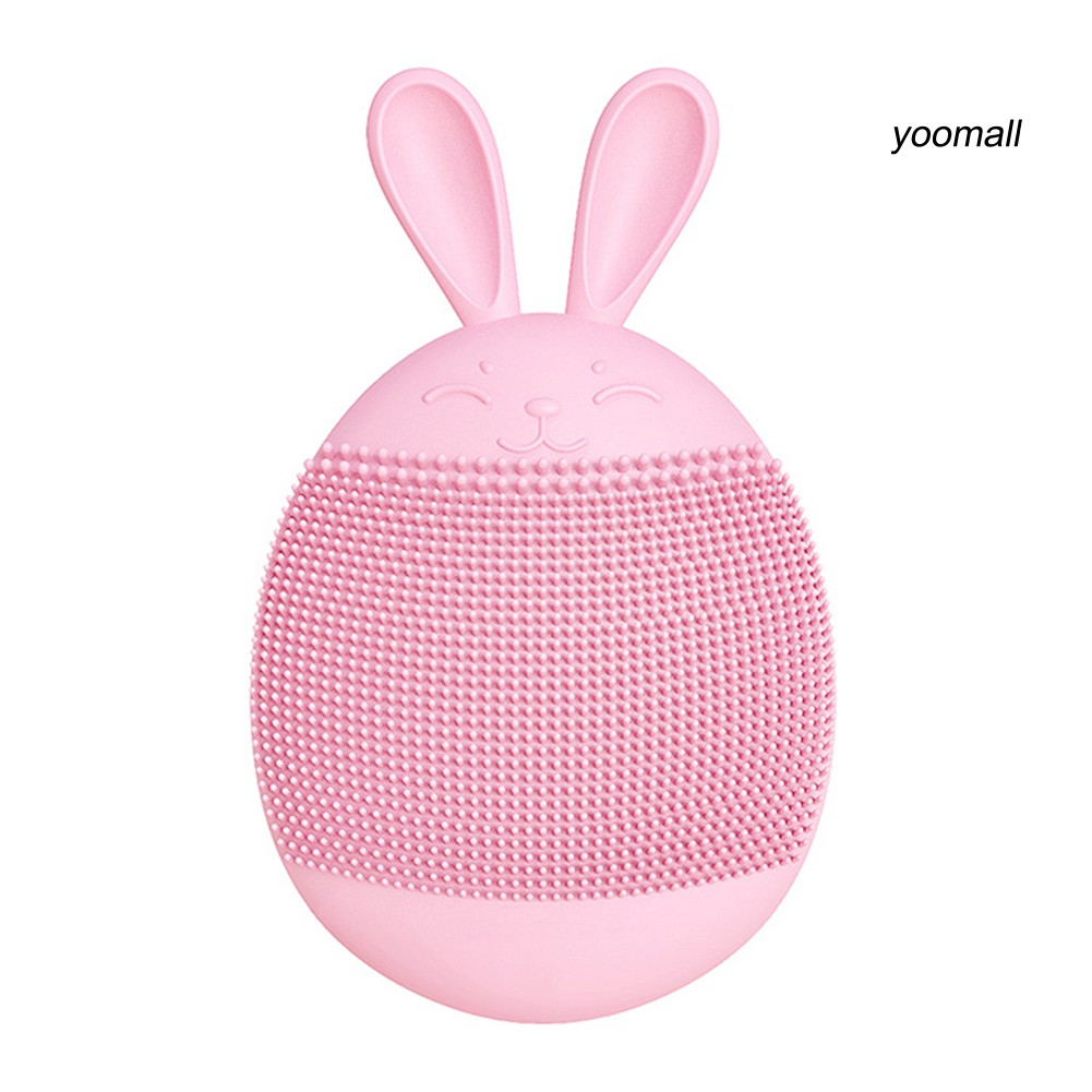[Hàng mới về] Máy Làm Sạch Lỗ Chân Lông Loại Bỏ Mụn Đầu Đen Siêu Âm Bằng Silicon Hình Thỏ / Gấu