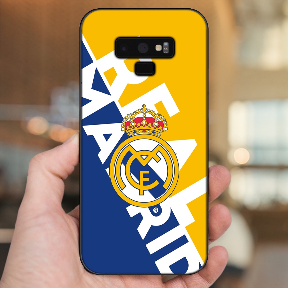 Ốp lưng Samsung Note 9 viền đen in hình Real Madrid