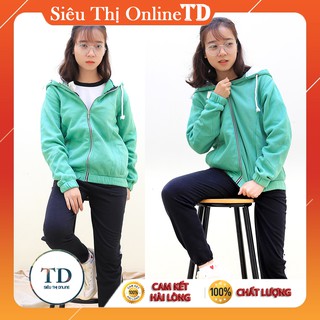 Áo khoác chống nắng cho nữ cute xỏ ngón cao cấp, áo khoác tay xỏ ngón nữ chống nắng tốt có nón rộng màu xanh ngọc 2019