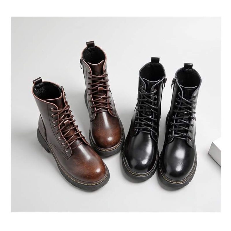 Giày nữ da bò thật retro cao cấp