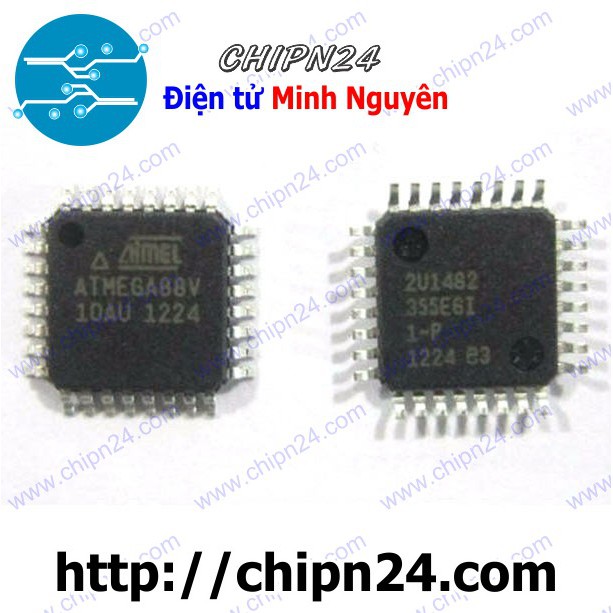 [1 CON] ATmega88V-10AU QFP-32 (SMD Dán) (ATmega88V ATmega88)