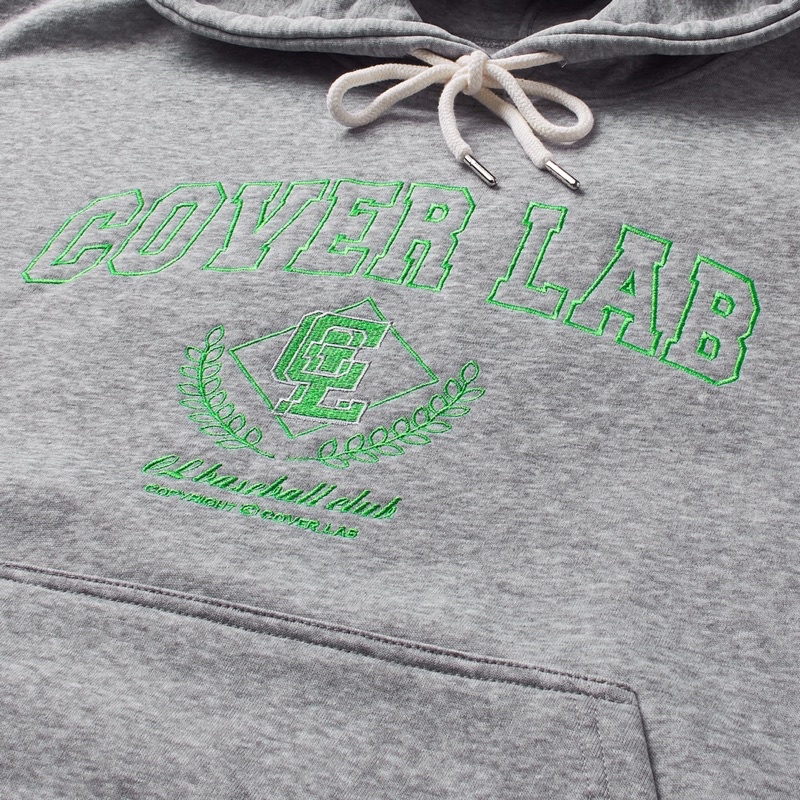 ÁO HOODIE COVER LAB MÀU XÁM - HOẠ TIẾT THÊU