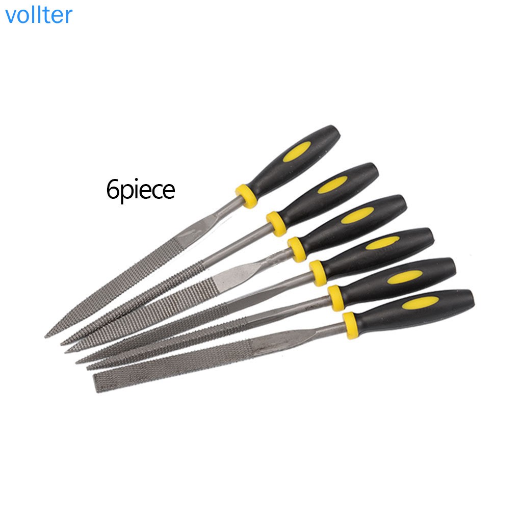 Set 6 Dụng Cụ Mài Giũa Vật Liệu Gỗ Bằng Thép Carbon 3x140mm