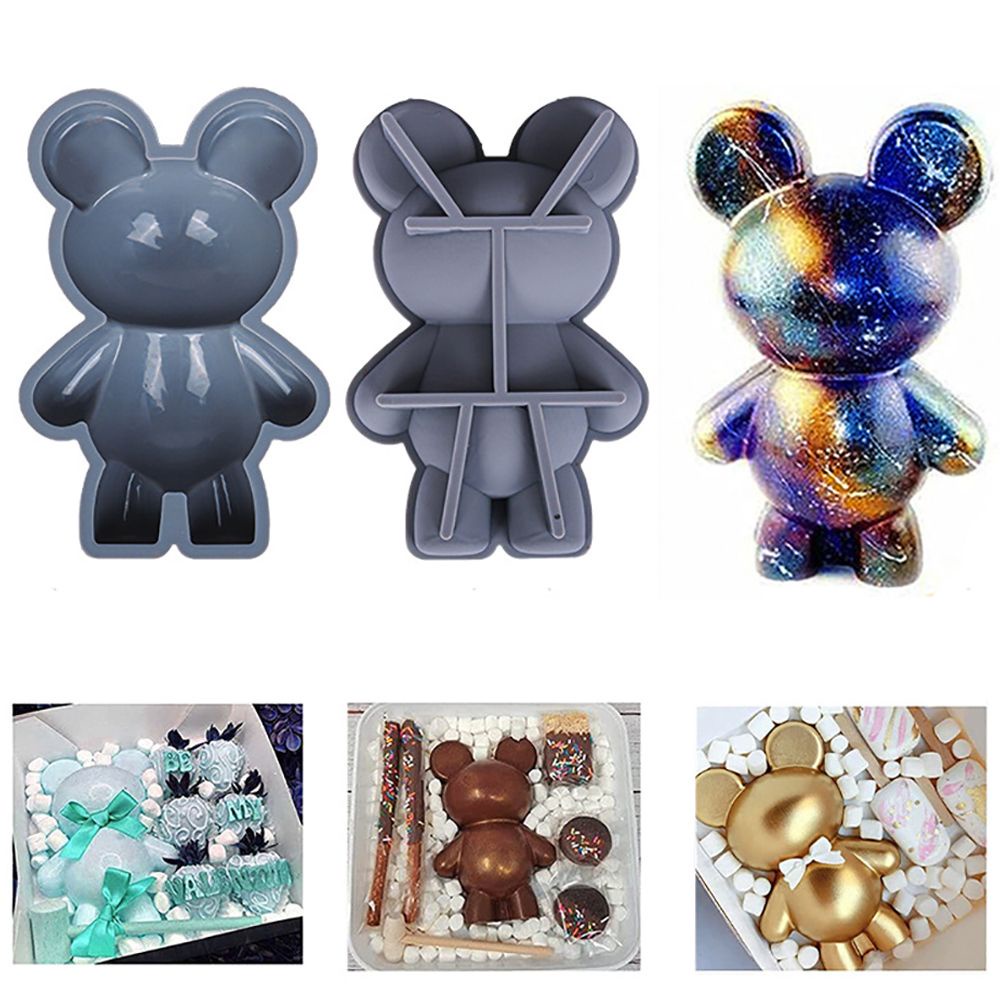 Khuôn silicone làm bánh hình chú gấu dễ thương