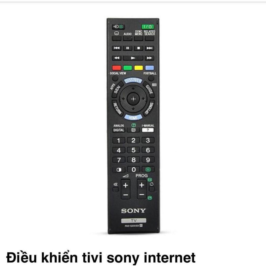 điều khiển tivi sony thường, internet