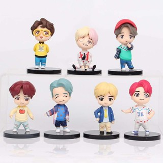 BTS Mini Doll | Set 7 búp bê tượng đứng BTS cực dễ thương