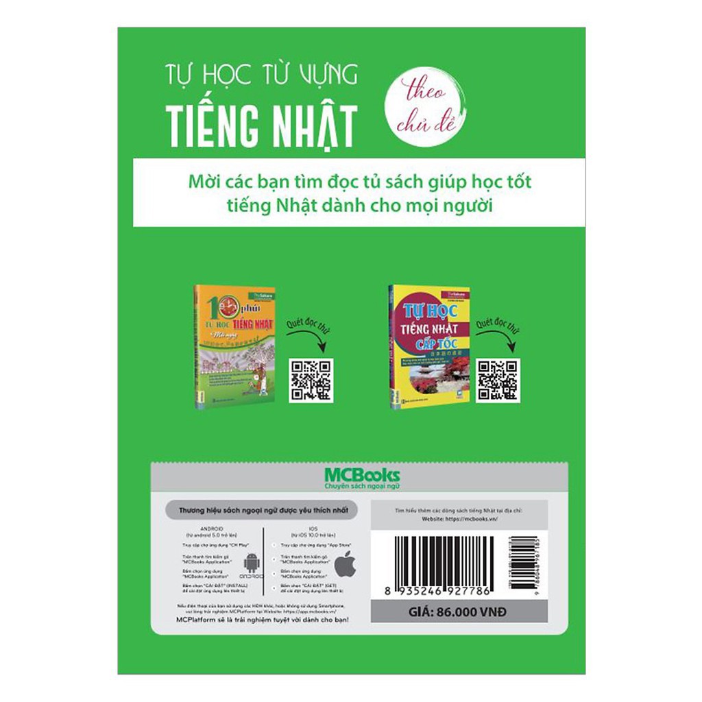 Sách - Tự Học Từ Vựng Tiếng Nhật Theo Chủ Đề