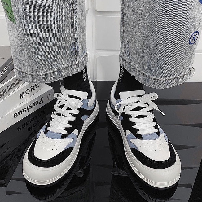 Giày Thể Thao Nam Hàng Quảng Châu size 39 đến 44 - Chất Da phối Da Lộn cao cấp