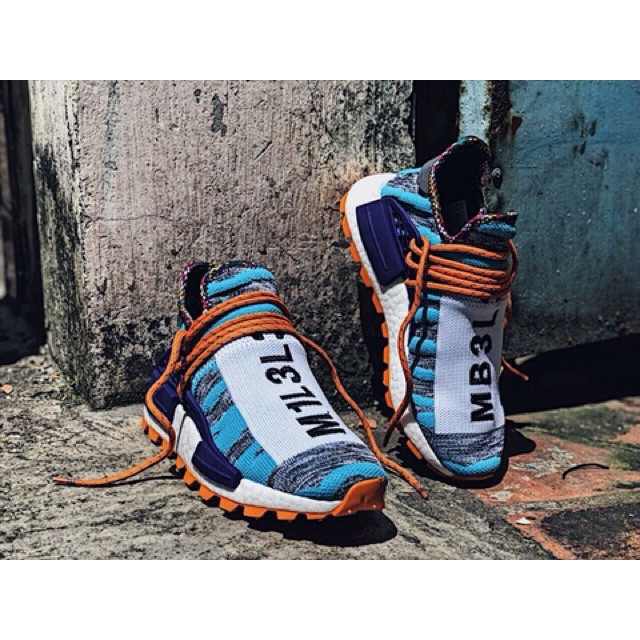 [Tặng Quà] Giày Thể Thao Human Race Race Boost Solarhu Màu Xanh - Thái Sneaker