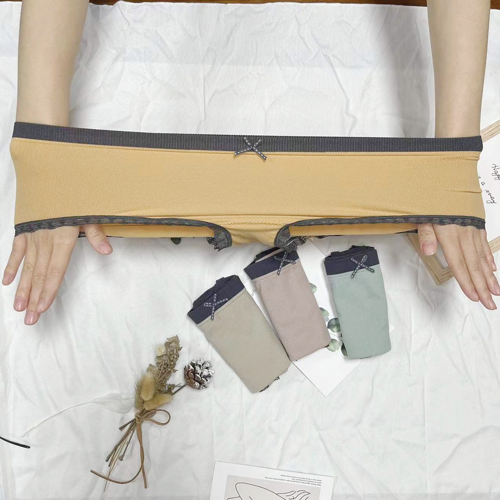Quần Lót Nữ khe nữ Viền Ren Gợi Cảm Quần lót cotton Freesize tăm mịn