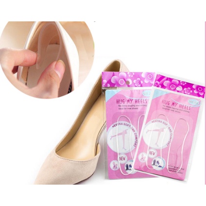 Miếng lót giày silicon chống trầy gót sau và chống tuột gót, lót gót giày silicon - MyNa Mart