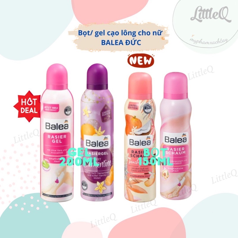 BỌT CẠO LÔNG BALEA CHO TOÀN THÂN VÀ BIKINI ĐỨC