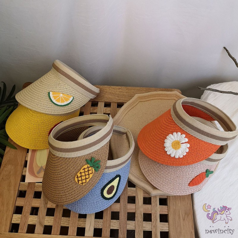 ✿ Korean Style Summer Kids Hat Girls Sun Visor Beach Hats