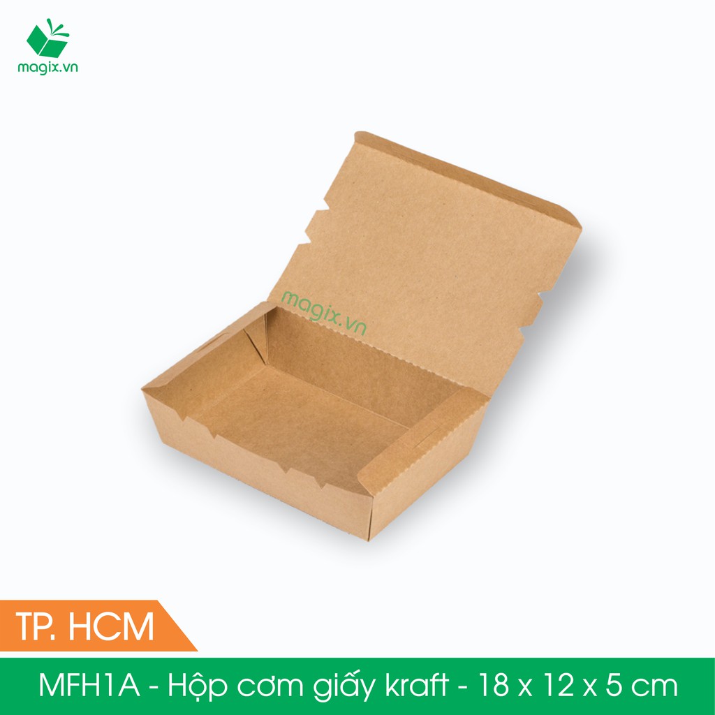 MFH1A - 18x12x5 cm - 50 hộp đựng thực phẩm - Hộp đựng đồ ăn