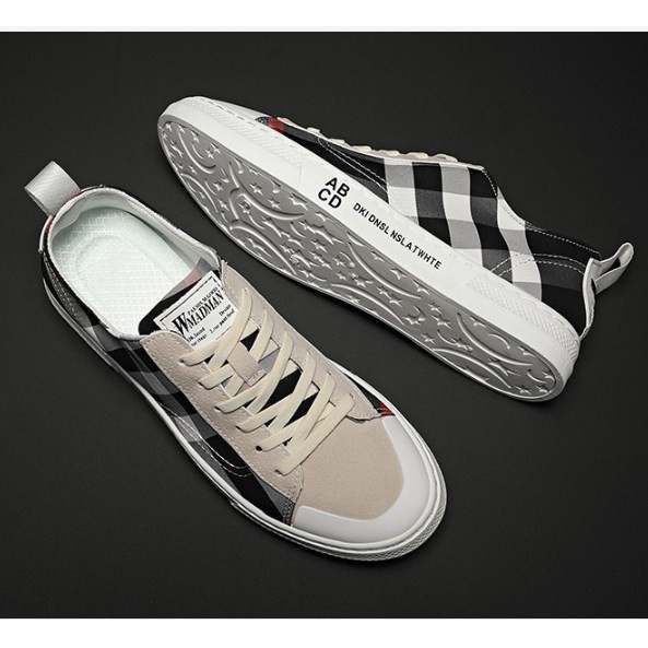 Giày nam thời trang ⚜️Bệu Store⚜️ Giày Sneaker Nam BBR Nhập Khẩu - Giày thể thao thấp cổ nam hai màu Nâu - Đen