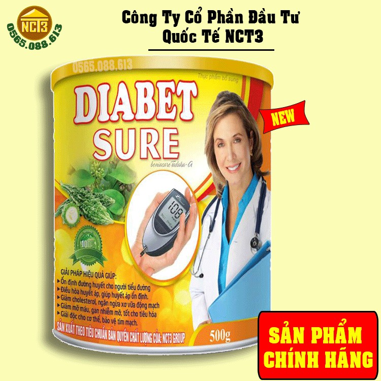 Tiểu đường DIABET SURE (500g) ( Hàng chính hãng công ty NCT3 )