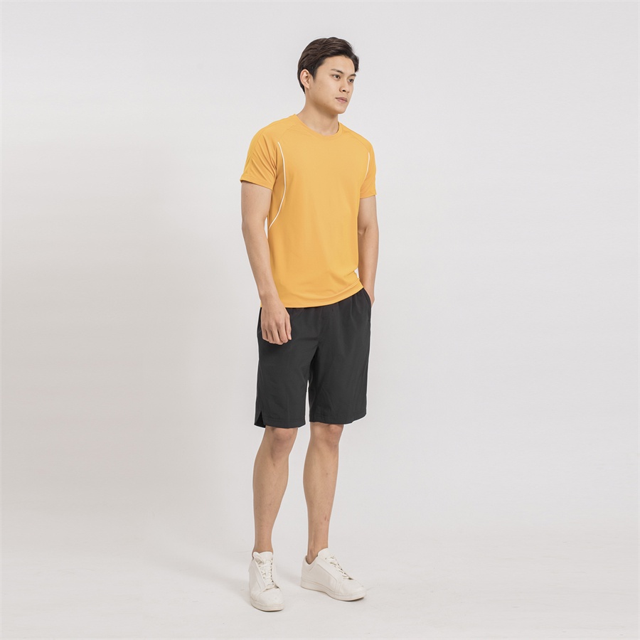 Áo thun T-shirt nam cao cấp ARISTINO phom Slim fit, cổ tròn dệt bo rib, cotton mềm mại, thoáng mát - ATS013S9