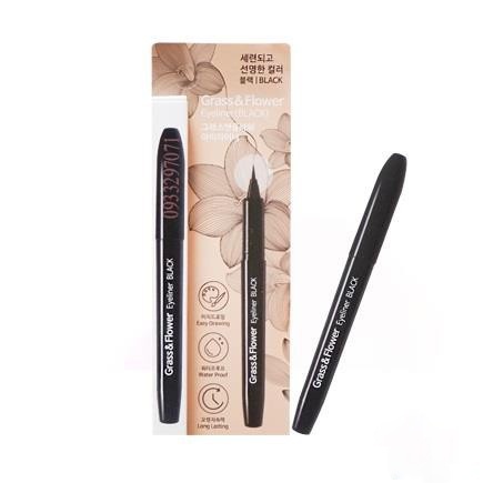 Bút dạ kẻ viền mắt Grass & Flower / Eyeliner Grass & Flower Hàn Quốc chống thấm nước, không lem, khô