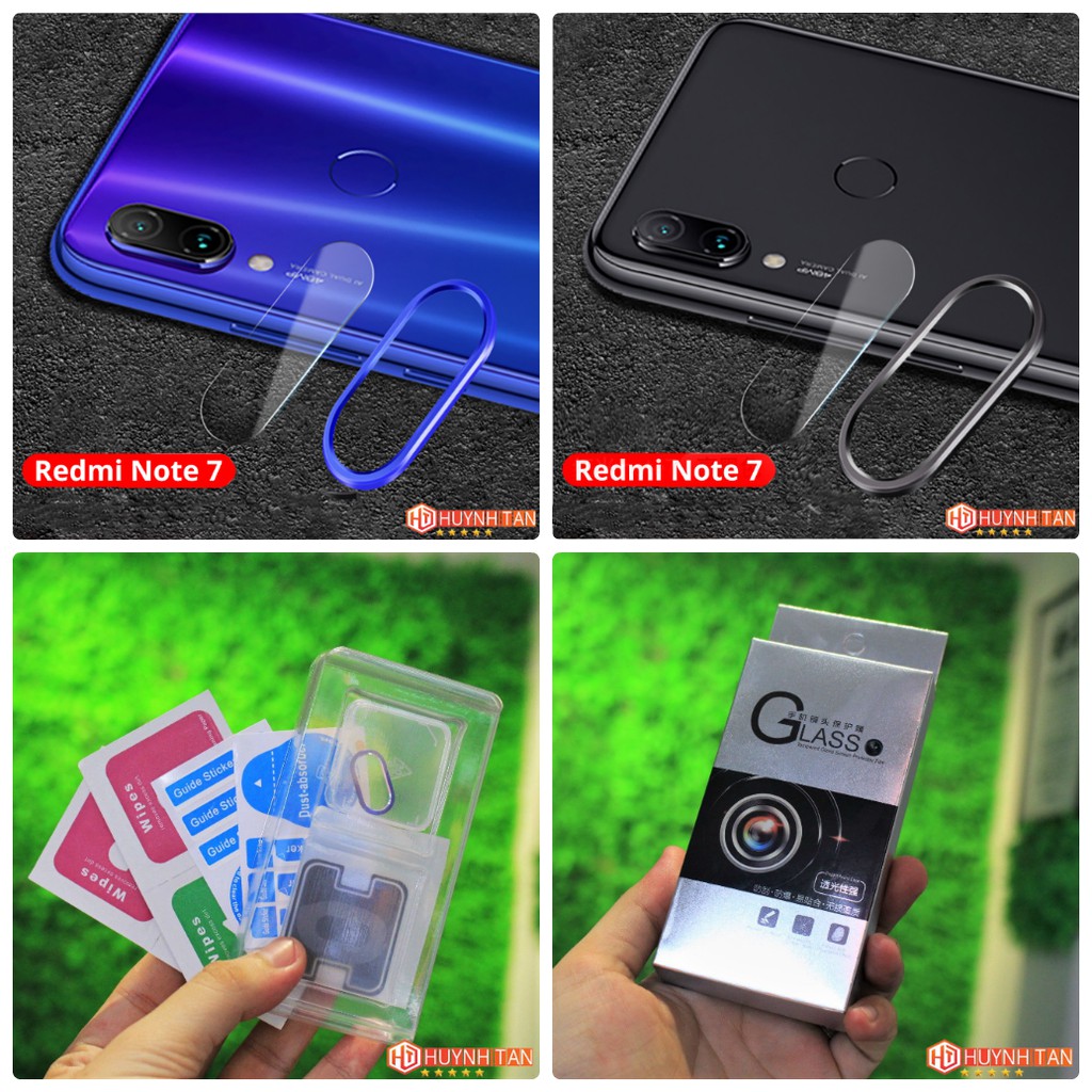 Combo Viền Nhôm + Cường lực camera Xiaomi Redmi Note 7/ Note 7 Pro bảo vệ toàn diện