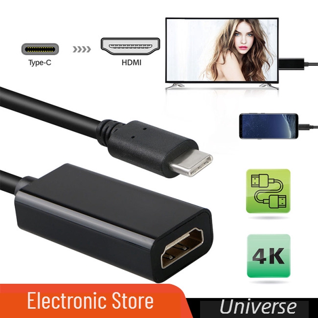 Cáp Chuyển Đổi Usb-C Type-C Sang Hdmi Hdtv Cho Samsung S9 S8 Note 8 Macbook