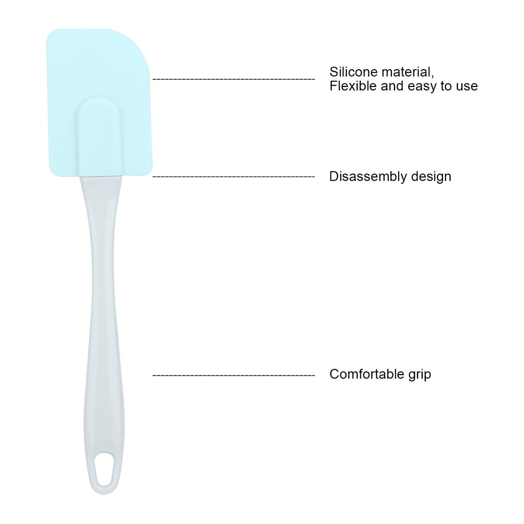 Bộ 3 Cọ Silicone Quét Dầu Màu Xanh Lá / Hồng Thiết Kế Đơn Giản Hiện Đại Tiện Dụng