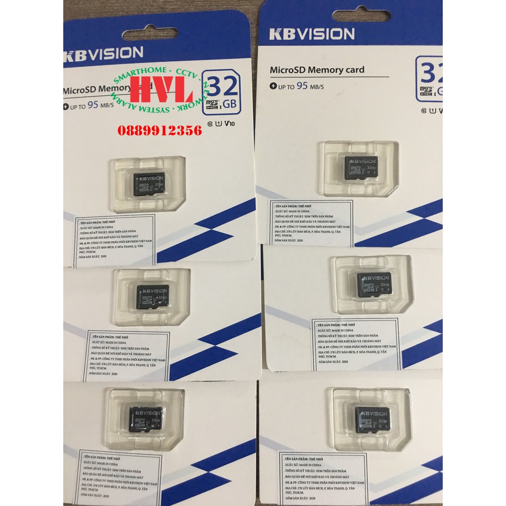 Thẻ nhớ  MicroSD 32GB KBVISION chính hãng
