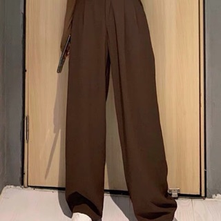 (Hàng có sẵn) Quần ống suông rộng chất đẹp (dài qua mắt cá chân)