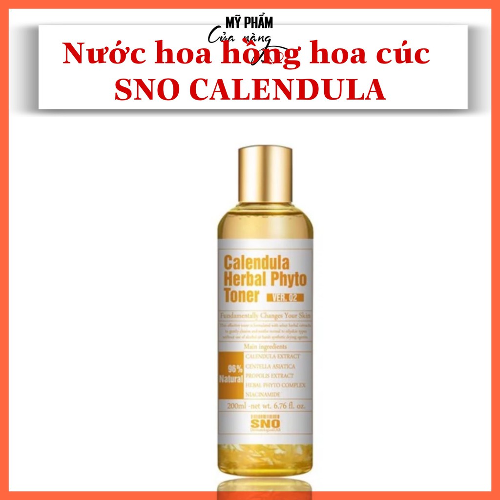 Nước Hoa Hồng Hoa Cúc SNO Calendula Herbal Phyto Toner 200ml