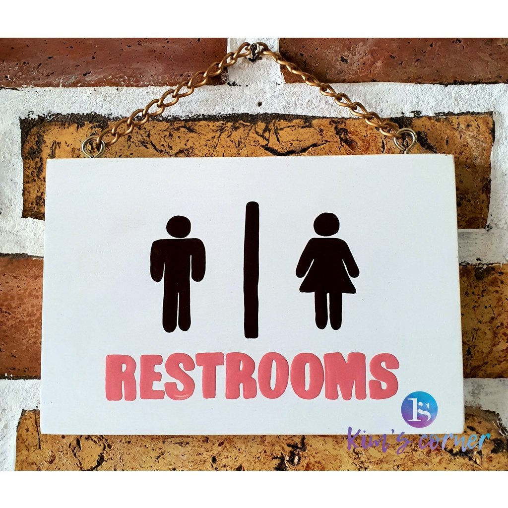BẢNG GỖ HANDMADE TRANG TRÍ TOILET, VĂN PHÒNG, SHOP...