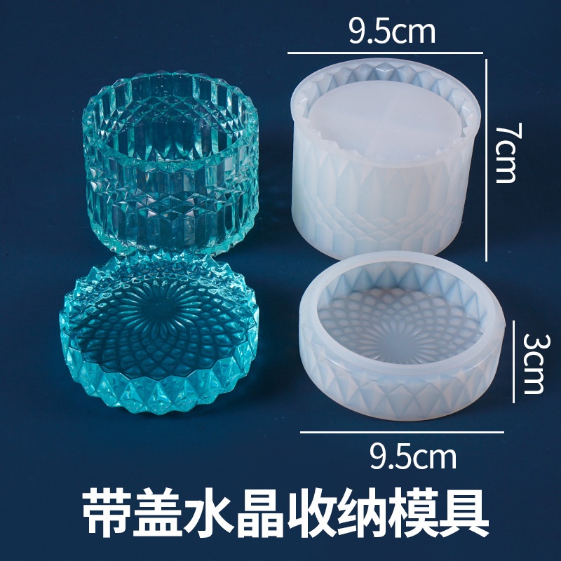 Khuôn Silicone Làm Hộp Đựng Bút Đa Năng Có Gương Soi Tiện Dụng