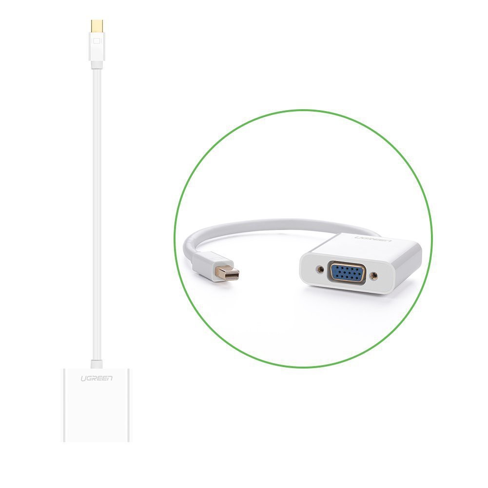 Cáp Mini DisplayPort to VGA Ugreen 10458 bảo hành 12 tháng