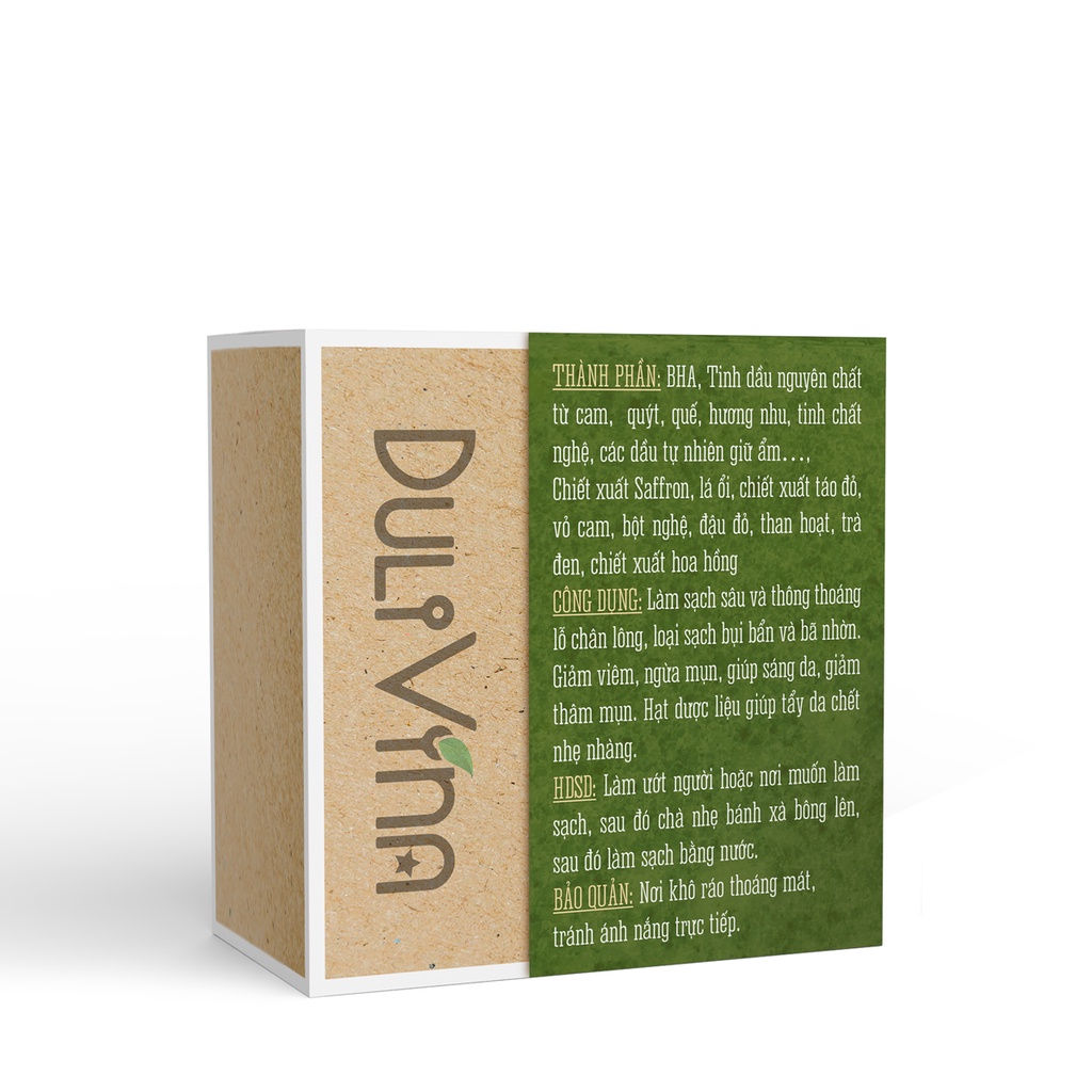 Xà bông Dược liệu DuliVina Combo Hương Ôỉ Đào Cà Phê Làm Sạch Sâu, Tẩy Tế Bào Chết Nhẹ Nhàng 100g