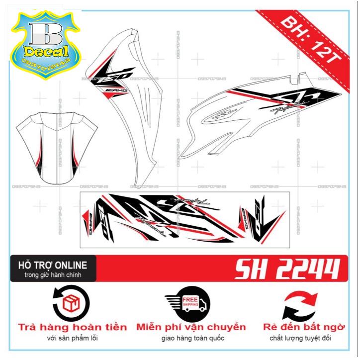 ( Quí khách vui lòng mang ra tiệm cho thợ dán ) Tem SH 2020 AMG VER2 [Bi Decal]