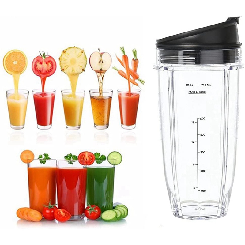 Cốc Xay Sinh Tố Thay Thế Cho Nutri Ninja 24 Oz / 710Ml
