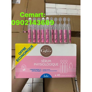 Nước muối kháng viêm Gifrer Pháp - Hộp 20 ống.