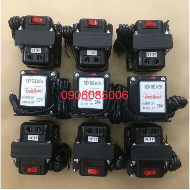 ✜❍♕Đổi nguồn điện từ 220v về 100v và 110V nhiều loại công suất(có 1 cổng ra thôi ah), dùng như nhau ah.