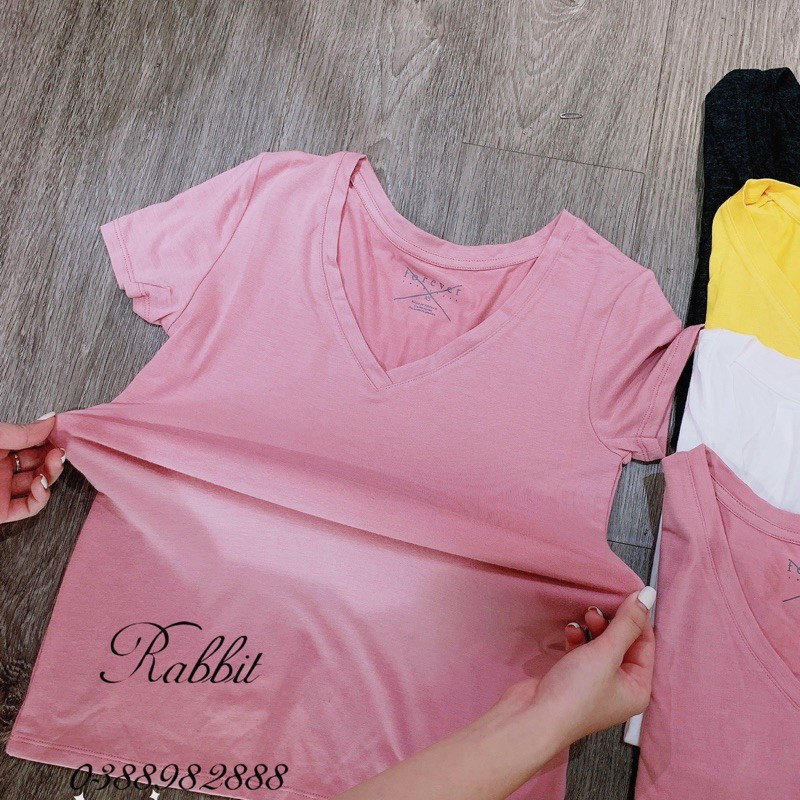 Áo thun cổ tim F21 - RABBITSHOP