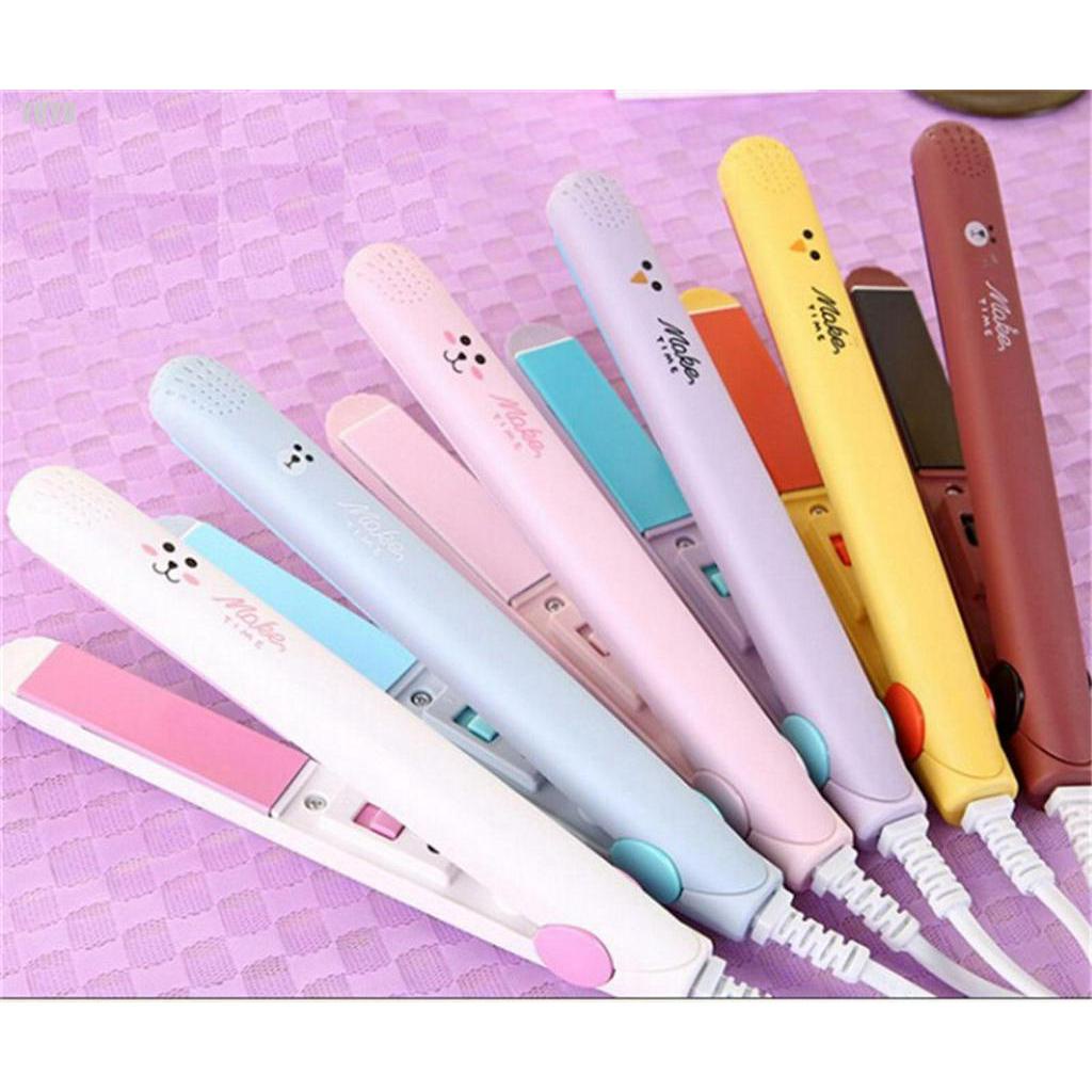 (Hàng Mới Về) Máy Duỗi Và Uốn Tóc 2 Trong 1 Mini Tiện Dụng Chất Lượng Cao